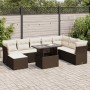 Garden sofa set 9 pieces and brown synthetic rattan cushions | Foro24|Onlineshop| Casa, Jardín y Más Foro24.es