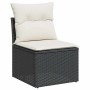 5-piece garden furniture set with black synthetic rattan cushions | Foro24|Onlineshop| Casa, Jardín y Más Foro24.es