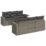 7-piece garden sofa set with gray synthetic rattan cushions | Foro24|Onlineshop| Casa, Jardín y Más Foro24.es