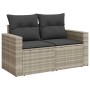 7-piece garden sofa set with light gray PE rattan cushions | Foro24|Onlineshop| Casa, Jardín y Más Foro24.es