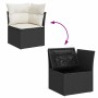 Garden sofa set with 8 pieces of black synthetic rattan and cushions. | Foro24|Onlineshop| Casa, Jardín y Más Foro24.es