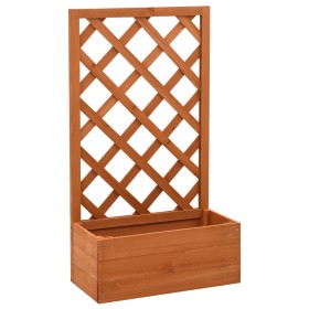 Orange fir wood garden trellis planter 50x25x90 cm by vidaXL, Pots and planters - Ref: Foro24-314830, Price: 35,85 €, Discoun...