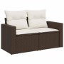 Garden sofa set 9 pieces and brown synthetic rattan cushions | Foro24|Onlineshop| Casa, Jardín y Más Foro24.es