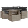 Gartensofa-Set und Kissen, 5-teilig, aus hellem grauem Kunststoff-Rattan. | Foro24|Onlineshop| Casa, Jardín y Más Foro24.es