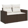 Set aus 6-teiligen Gartensofas und Kissen aus braunem Kunststoff-Rattan. | Foro24|Onlineshop| Casa, Jardín y Más Foro24.es