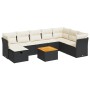 Garden sofa set with 9-piece black synthetic rattan cushions | Foro24|Onlineshop| Casa, Jardín y Más Foro24.es