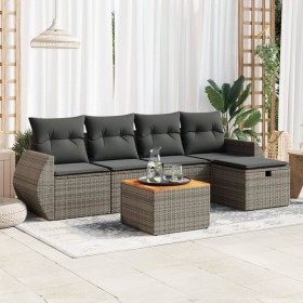 Comprar Set de muebles de jardín 6 pzas y cojines