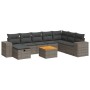 Garden sofa set with 9-piece synthetic rattan gray cushions | Foro24|Onlineshop| Casa, Jardín y Más Foro24.es