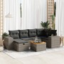 7-piece garden sofa set with gray synthetic rattan cushions | Foro24|Onlineshop| Casa, Jardín y Más Foro24.es