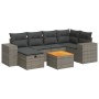 7-piece garden sofa set with gray synthetic rattan cushions | Foro24|Onlineshop| Casa, Jardín y Más Foro24.es