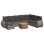 Garden sofa set with 9-piece synthetic rattan gray cushions | Foro24|Onlineshop| Casa, Jardín y Más Foro24.es