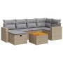 Garden set with 7 pieces of sofas and beige synthetic rattan cushions. | Foro24|Onlineshop| Casa, Jardín y Más Foro24.es