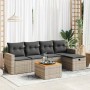 Set de muebles de jardín 6 pzas y cojines ratán sintético gris | Foro24|Onlineshop| Casa, Jardín y Más Foro24.es