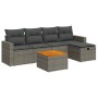 Set de muebles de jardín 6 pzas y cojines ratán sintético gris | Foro24|Onlineshop| Casa, Jardín y Más Foro24.es