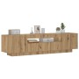 LED TV furniture lights oak artisan 160x35x40 cm | Foro24|Onlineshop| Casa, Jardín y Más Foro24.es