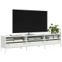 Mueble para TV acero laminado en frío blanco 202x39x43,5 cm de , Muebles TV - Ref: Foro24-851351, Precio: 254,44 €, Descuento: %