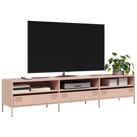 Mueble para TV acero laminado en frío rosa 202x39x43,5 cm | Foro24|Onlineshop| Casa, Jardín y Más Foro24.es