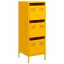 Mustard yellow steel sideboard 39x35x103.5 cm by , Sideboards - Ref: Foro24-851403, Price: 169,36 €, Discount: %