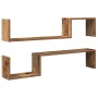 Wandregal 2 Stück gealtertes Holzwerkstoff 100x15x20cm von , Regale und Regale - Ref: Foro24-856612, Preis: 33,72 €, Rabatt: %