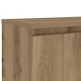 TV-Möbel LED-Leuchten Eiche handwerkliches Holz 120x30x36 cm von , TV-Möbel - Ref: Foro24-856348, Preis: 78,01 €, Rabatt: %