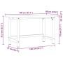 Werkbank aus Massivholz Eiche hellbraun 140x60x81,5cm von , Arbeitstische - Ref: Foro24-3309676, Preis: 207,95 €, Rabatt: %