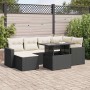 Set mit 7 Gartensofas mit Kissen Kunstrattan schwarz | Foro24|Onlineshop| Casa, Jardín y Más Foro24.es