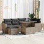 Set of 7 garden sofas with cushions synthetic rattan gray | Foro24|Onlineshop| Casa, Jardín y Más Foro24.es