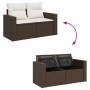 Set mit 8 Gartensofas und Kissen Kunstrattan braun | Foro24|Onlineshop| Casa, Jardín y Más Foro24.es