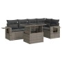 Set of 6 garden furniture and cushions synthetic rattan gray | Foro24|Onlineshop| Casa, Jardín y Más Foro24.es