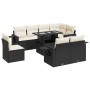 Set Gartensofas mit Kissen 9 Stück synthetisches Rattan schwarz | Foro24|Onlineshop| Casa, Jardín y Más Foro24.es