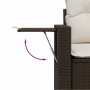 Set of 9 garden sofas and cushions synthetic rattan brown by , Garden sets - Ref: Foro24-3326504, Price: 669,86 €, Discount: %