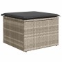 9 pcs garden furniture set and cushions synthetic rattan light gray | Foro24|Onlineshop| Casa, Jardín y Más Foro24.es