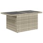 9 pcs garden furniture set and cushions synthetic rattan light gray | Foro24|Onlineshop| Casa, Jardín y Más Foro24.es