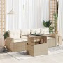 Set Gartensofas mit Kissen 5 Stück synthetisches Rattan beige von , Gartensets - Ref: Foro24-3326559, Preis: 465,10 €, Rabatt: %