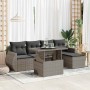 Set de muebles de jardín 6 pzas y cojines ratán sintético gris | Foro24|Onlineshop| Casa, Jardín y Más Foro24.es