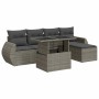 Set de muebles de jardín 6 pzas y cojines ratán sintético gris | Foro24|Onlineshop| Casa, Jardín y Más Foro24.es