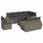 Set Gartensofas mit Kissen 9 Stück synthetisches Rattangrau | Foro24|Onlineshop| Casa, Jardín y Más Foro24.es