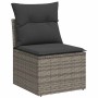 Set of garden sofas with cushions 9 pcs synthetic rattan gray | Foro24|Onlineshop| Casa, Jardín y Más Foro24.es