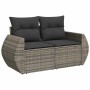 Set Gartensofas mit Kissen 9 Stück synthetisches Rattangrau | Foro24|Onlineshop| Casa, Jardín y Más Foro24.es