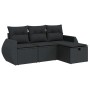 Set mit 4 Gartensofas mit Kissen Kunstrattan schwarz | Foro24|Onlineshop| Casa, Jardín y Más Foro24.es