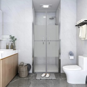 ESG shower door half frosted 96x190 cm by vidaXL, shower doors - Ref: Foro24-148790, Price: 213,11 €, Discount: %