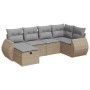 Set of garden sofas with cushions 6 pcs synthetic rattan beige by , Garden sets - Ref: Foro24-3325585, Price: 433,97 €, Disco...