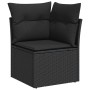 Set of 7 garden sofas with cushions synthetic rattan black | Foro24|Onlineshop| Casa, Jardín y Más Foro24.es