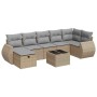 Set of garden sofas and cushions 8 pieces synthetic rattan beige | Foro24|Onlineshop| Casa, Jardín y Más Foro24.es