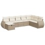 Set aus Gartensofas und Kissen 8-teilig synthetisches Rattan beige | Foro24|Onlineshop| Casa, Jardín y Más Foro24.es