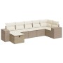 Set sofás de jardín 7 piezas y cojines ratán sintético beige von , Gartensets - Ref: Foro24-3325704, Preis: 589,85 €, Rabatt: %