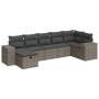 Set of 7 garden sofas with cushions synthetic rattan gray | Foro24|Onlineshop| Casa, Jardín y Más Foro24.es