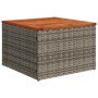 Set aus Gartensofas und Kissen 8-teilig synthetisches Rattangrau | Foro24|Onlineshop| Casa, Jardín y Más Foro24.es