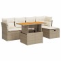 Set sofás jardín y cojines 6 pzas ratán sintético acacia beige | Foro24|Onlineshop| Casa, Jardín y Más Foro24.es