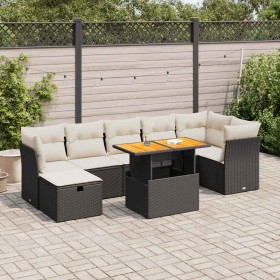 Set Gartensofas und Kissen 8-tlg. 